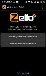 ลงทะเบียน Zello แท็กซี่ 01